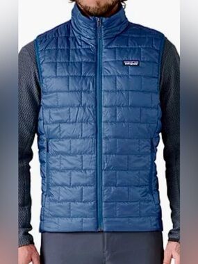Brand New Patagonia Men's Nano Puff Vest Clement Blue Size XXL 2XL Retail $199